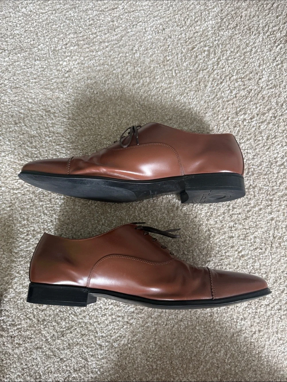Ferragamo Boston Cap Toe 10 2E